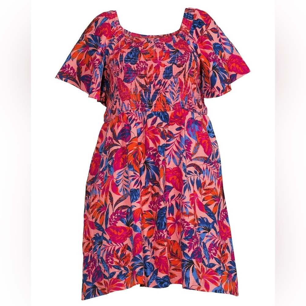Terra & Sky Colorful Floral Maxi Dress